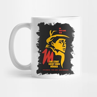 Noir Elegance: M - A City Searches for a Murderer - Peter Lorre Tribute Design Mug